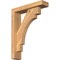 Ekena Millwork Merced Block Smooth Bracket w/ Offset Brace, Western Red Cedar, 3 1/2"W x 14"D x 18"H BKT0402X14X18MRC05SWR - alternate 1